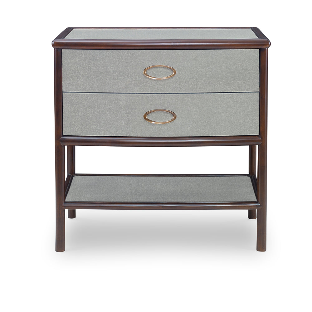 Canvas Nightstand-Dove Grey