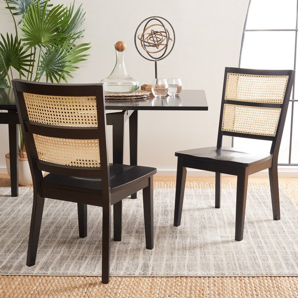 Safavieh Toril Dining Chair - Black / Natural