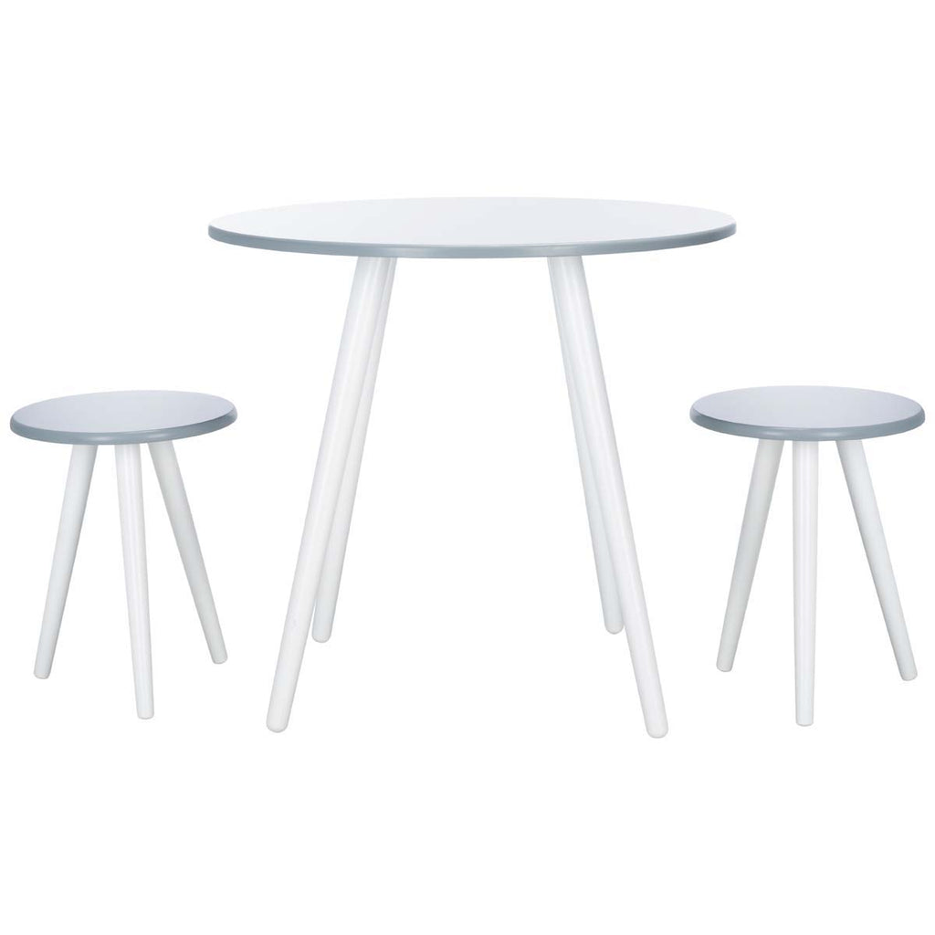 Safavieh Whitman 3 Piece Dining Set - White/Grey