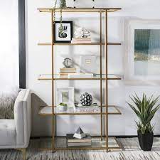 Safavieh Francis 5 Tier Etagere - Gold/Glass