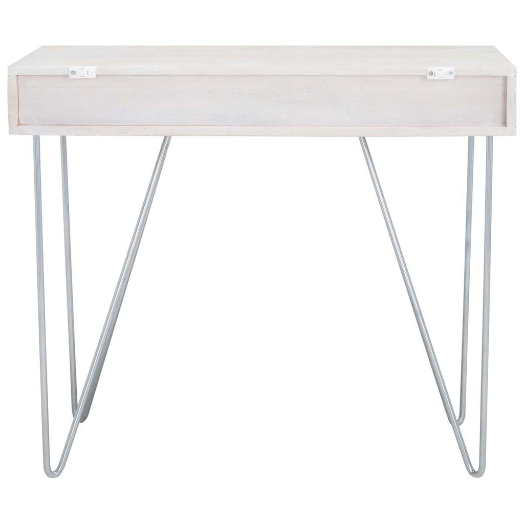 Safavieh Raveena Desk - White Washed / Silver