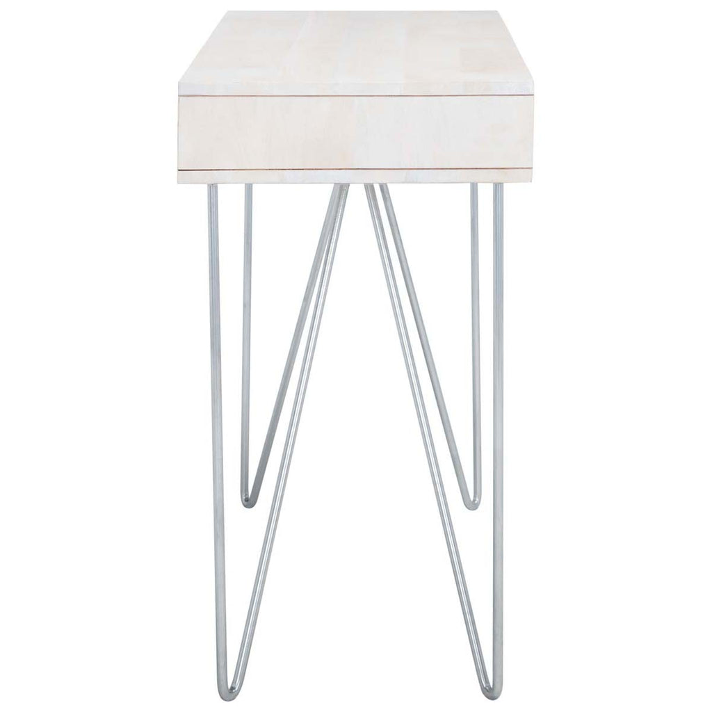 Safavieh Raveena Desk - White Washed / Silver