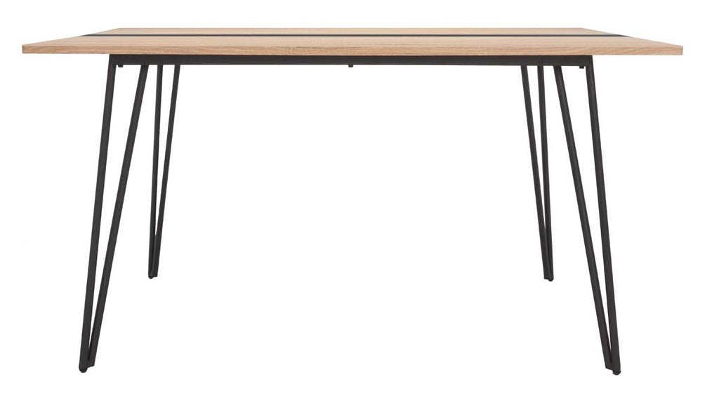 Safavieh Alarick Dining Table - Natural / Black