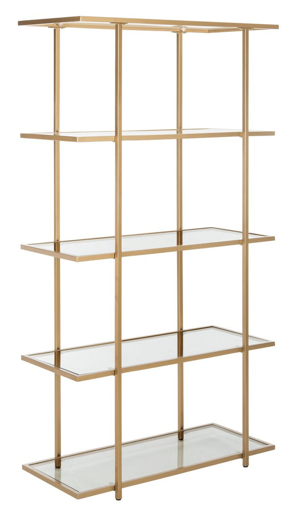 Safavieh Francis 5 Tier Etagere - Gold/Glass