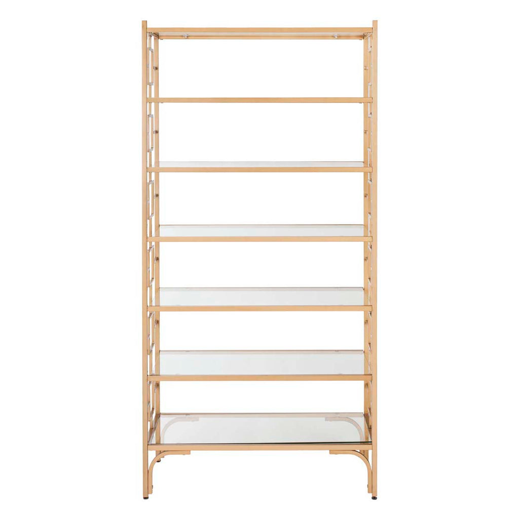 Safavieh Brooklyn 7 Tier Etagere - Gold/Glass