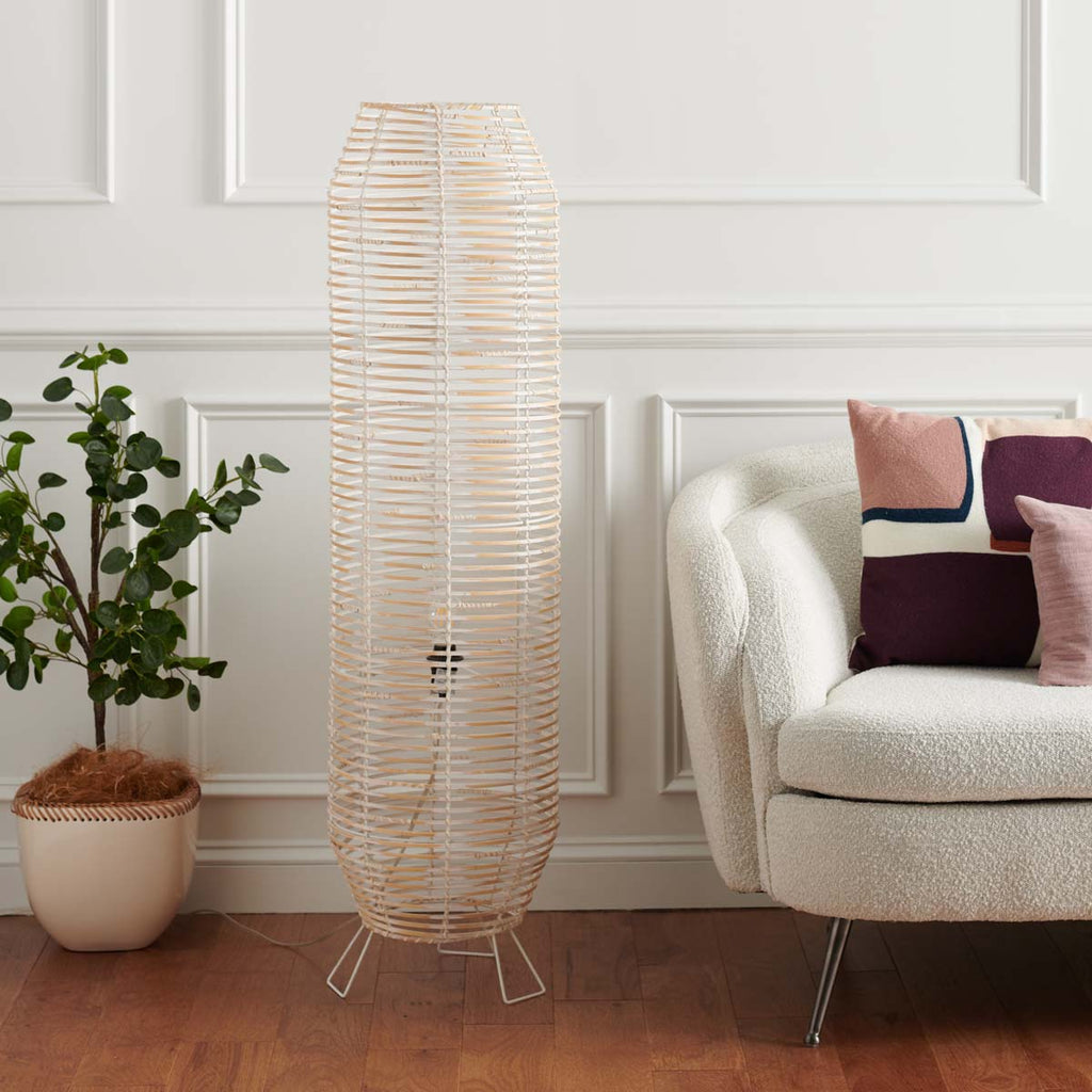 Safavieh Wilde Floor Lamp - White Washed