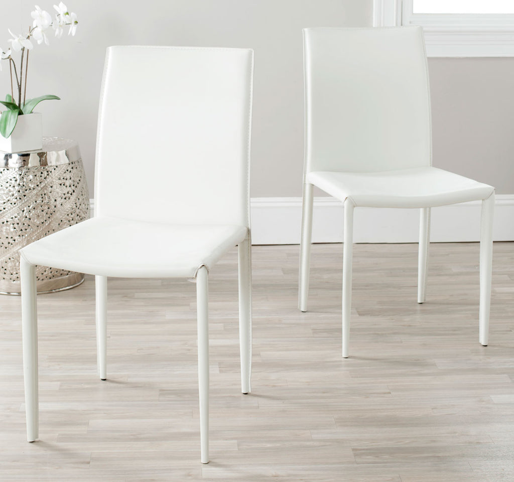 Safavieh Karna 19''H Dining Chair-White (Set of 2)