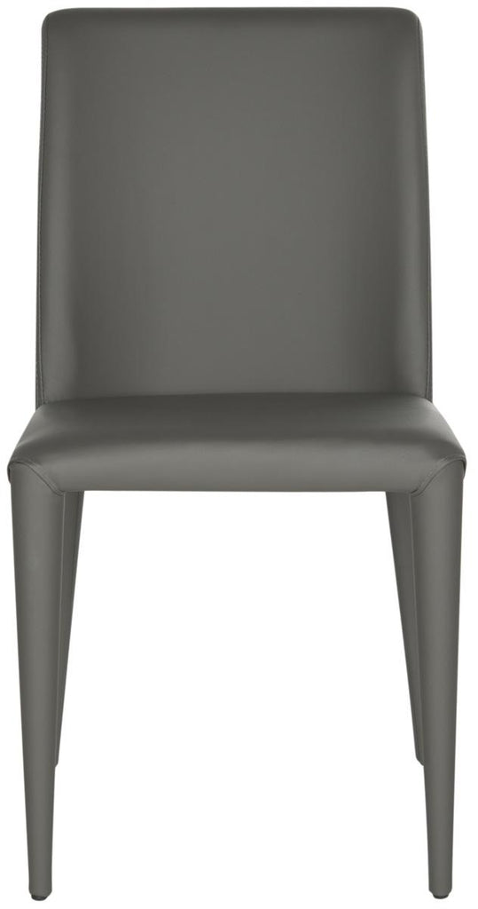 Safavieh Garretson 18'' Leather Side Chair-Grey (Set of 2)