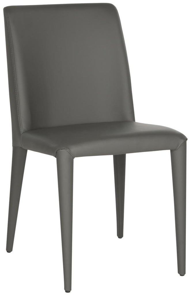 Safavieh Garretson 18'' Leather Side Chair-Grey (Set of 2)