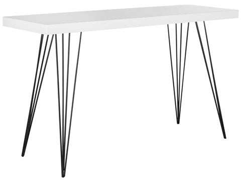 Safavieh Wolcott Retro Mid Century Lacquer Console - White/Black