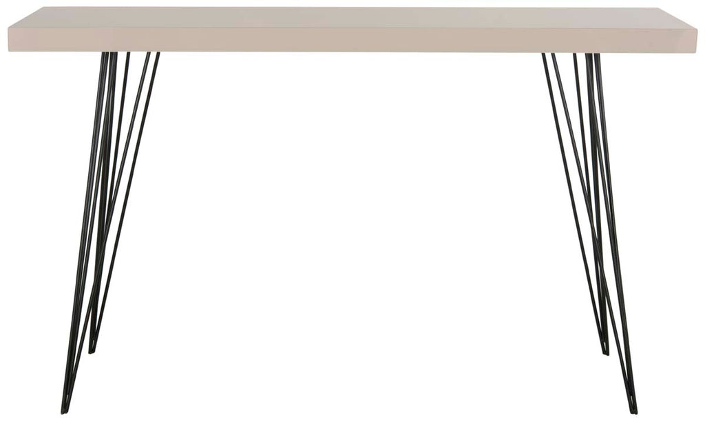 Safavieh Wolcott Retro Mid Century Lacquer Console - Taupe/Black