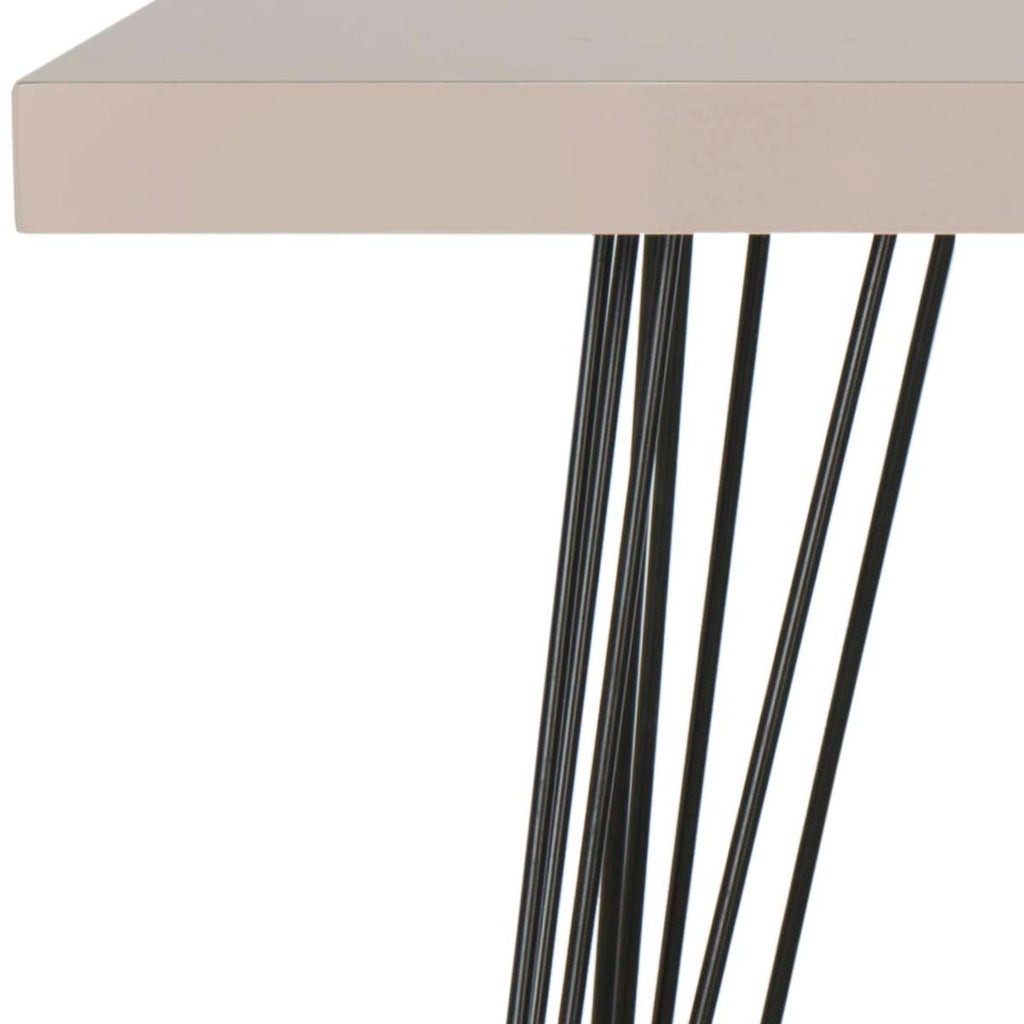 Safavieh Wolcott Retro Mid Century Lacquer Console - Taupe/Black