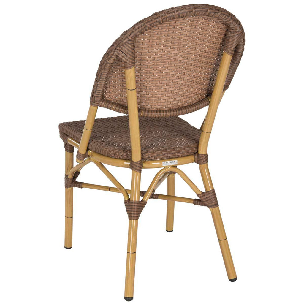 Safavieh Barrow Indoor-Outdoor  Armchair  - Brown (Set of 2)