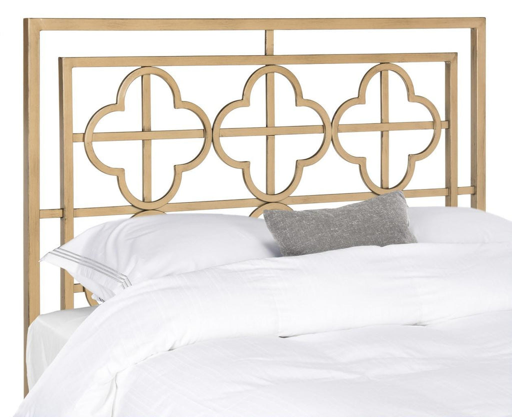 Safavieh Lucinda Antique Gold Metal Headboard - Antique Gold