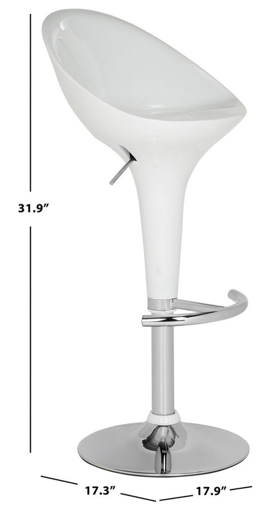 Safavieh Zorab Swivel Bar Stool - White