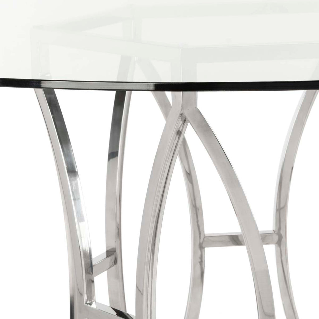 Safavieh Couture Shaw Glass Top Dining Table - Grey