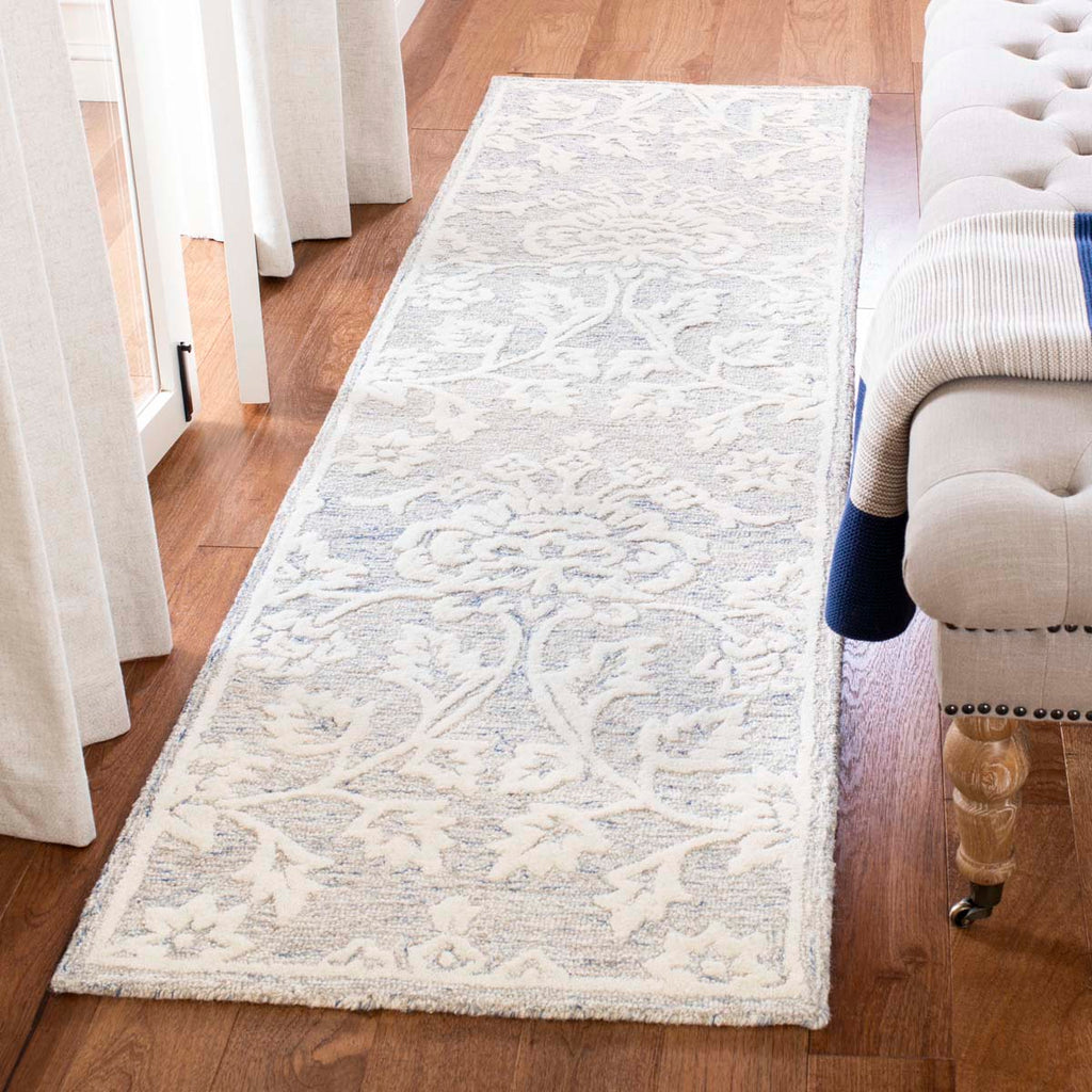 Safavieh Glamour Rug Collection GLM651M - Blue / Ivory