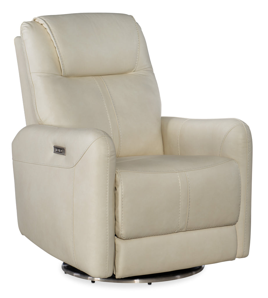 Steffen Swivel Power Recliner with Power Headrest | Hooker Furniture - RC601-PHSZ-003