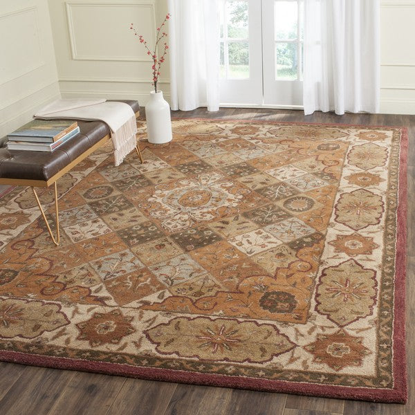 Safavieh Heritage Rug Collection HG917A - Rust / Ivory