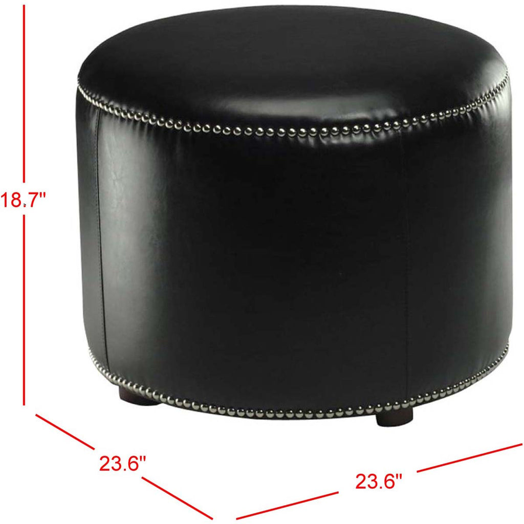 Safavieh Hogan Ottoman - Black