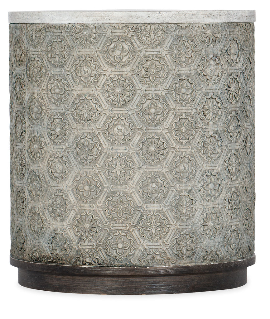 Melange Greystone Round End Table | Hooker Furniture - 638-80005-95