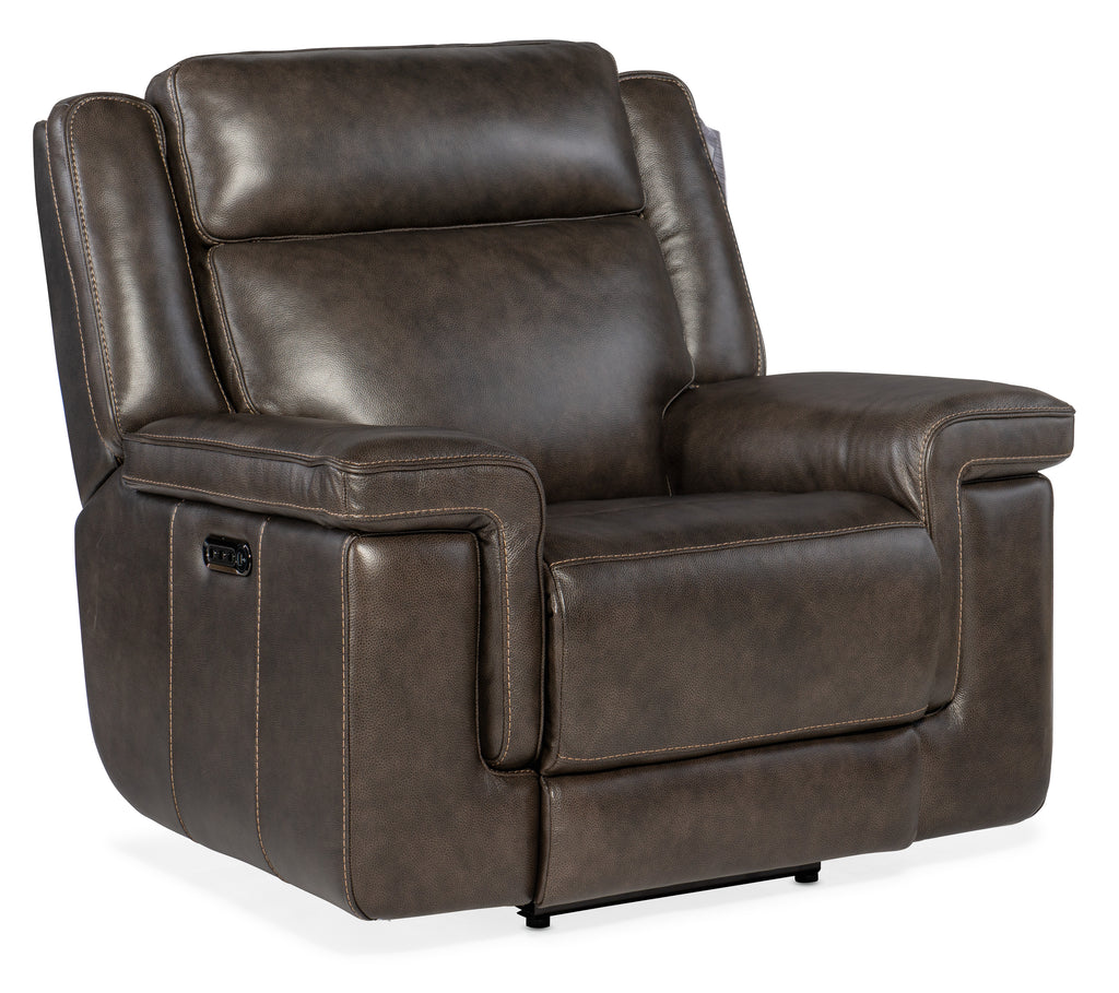 Montel Lay Flat Power Recliner with Power Headrest & Lumbar | Hooker Furniture - SS705-PHL1-095