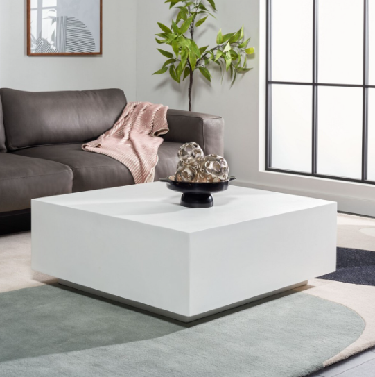 Safavieh Tatum Square Coffee Table - White