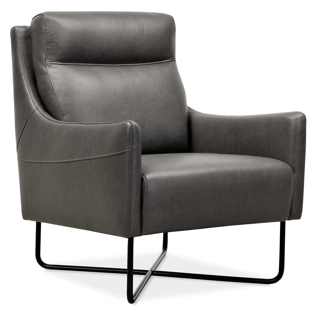 Efron Club Chair w/ Black Metal Base | Hooker Furniture - CC443-097