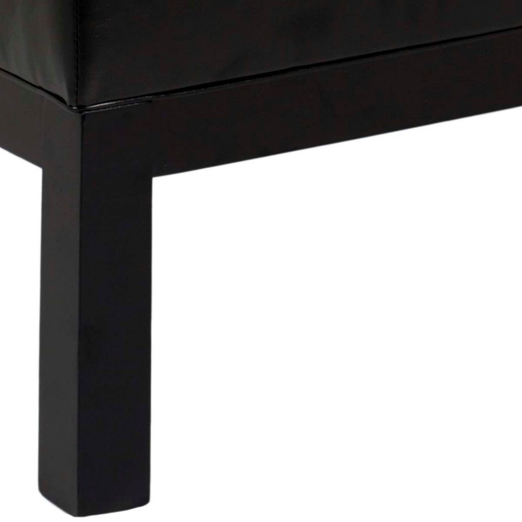 Safavieh Terrence Cocktail Ottoman   Silver Nail Heads - Black