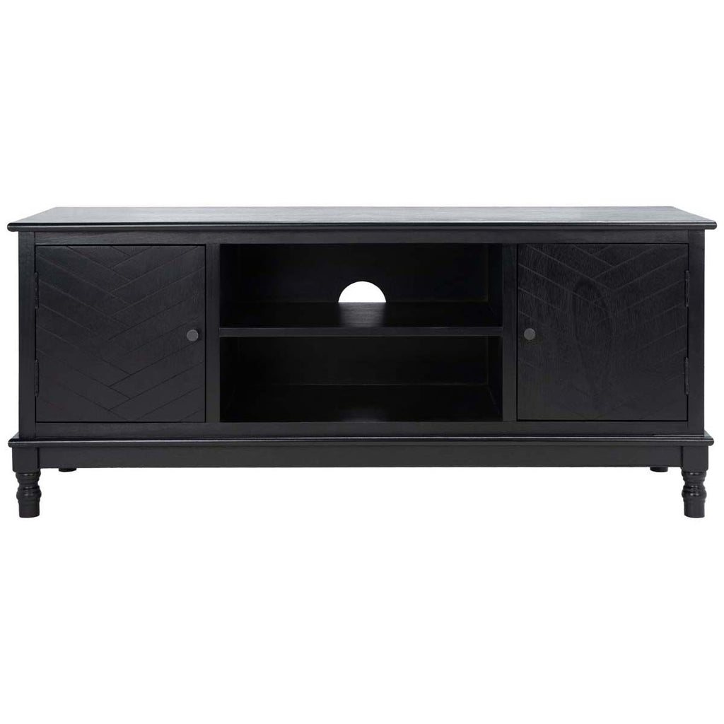 Safavieh Magnolia 2 Door 2 Shelf Media Stand - Black