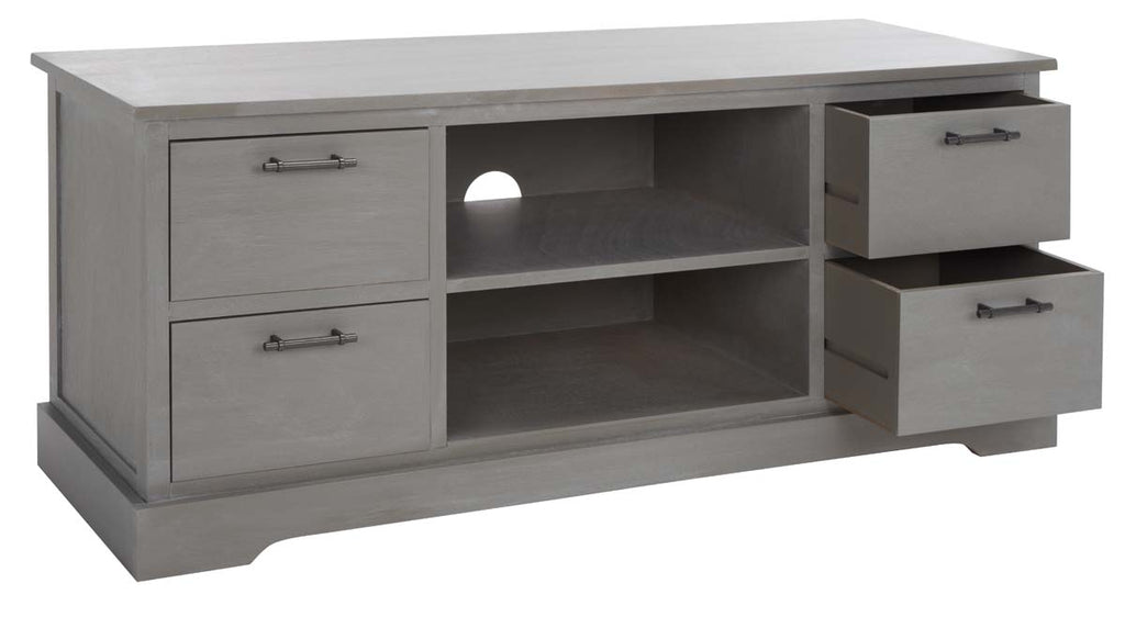 Safavieh Filbert 4 Drawer Media Stand - White Wash Grey