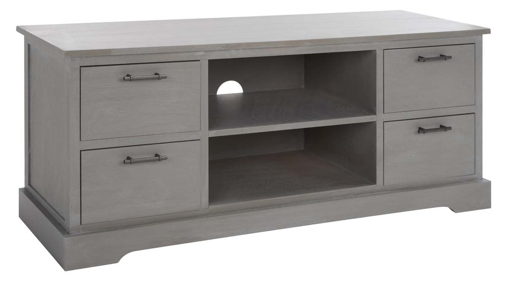 Safavieh Filbert 4 Drawer Media Stand - White Wash Grey