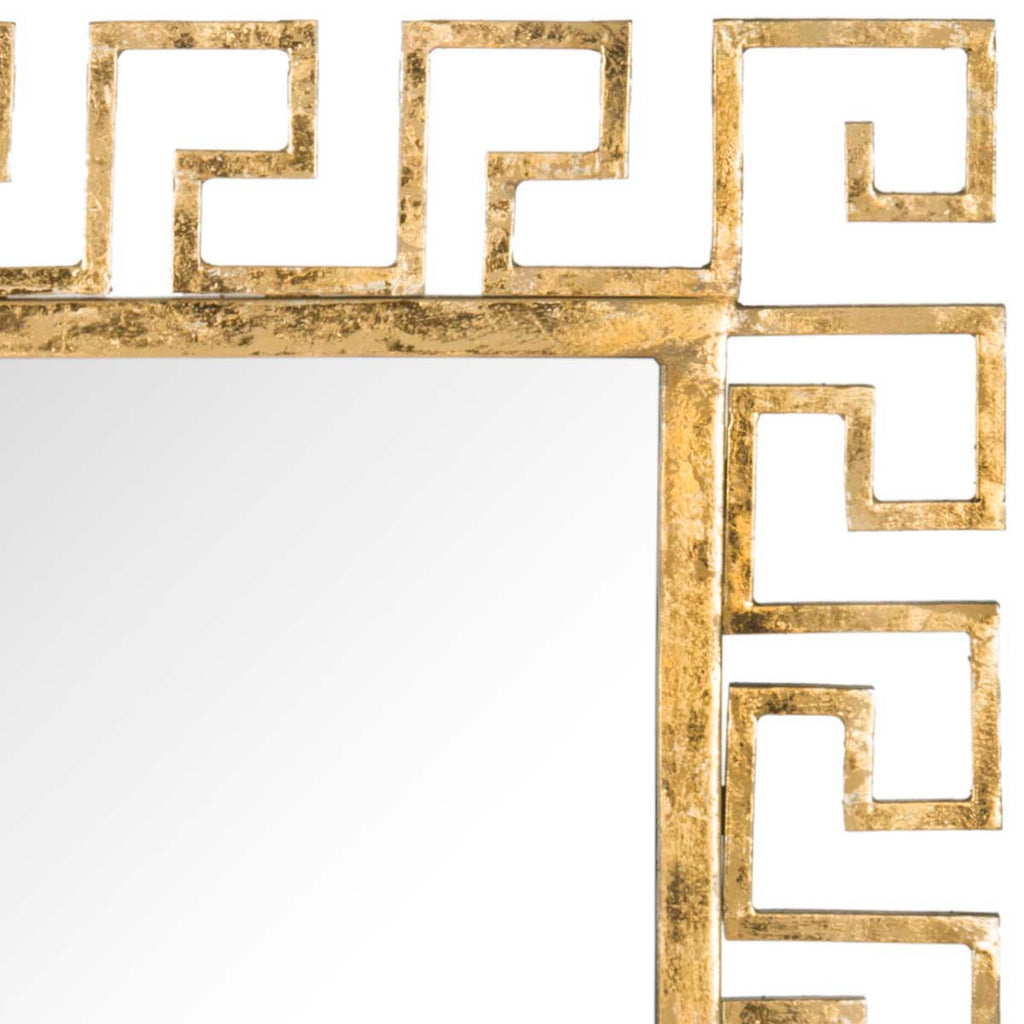 Safavieh Calliope Greek Key Mirror - Antique Gold