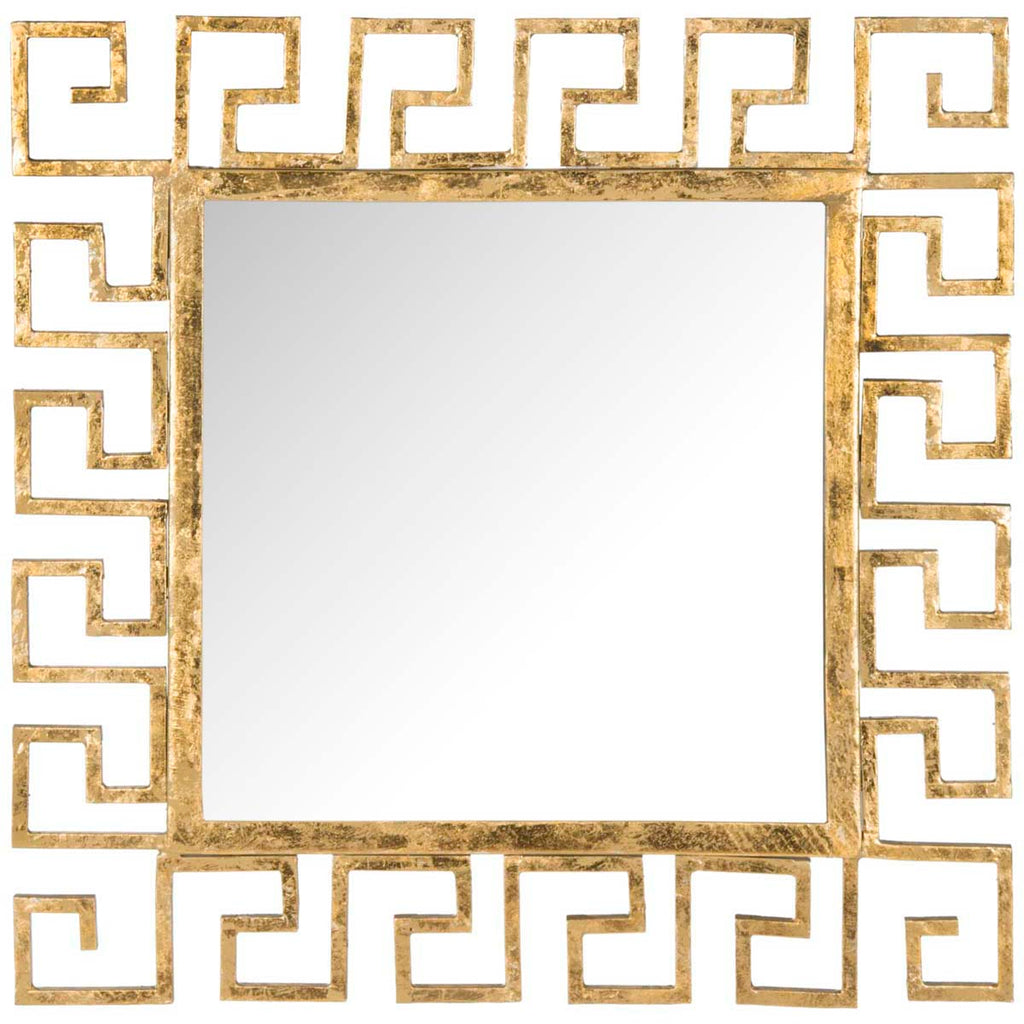 Safavieh Calliope Greek Key Mirror - Antique Gold