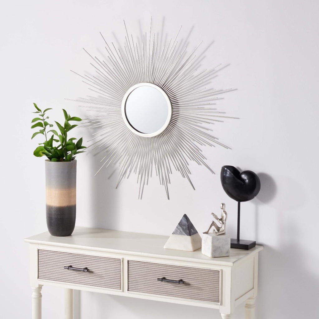 Safavieh Alves Sunburst Mirror - Champagne