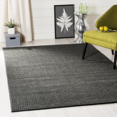 Safavieh Natura Rug Collection NAT801D - Grey / Black