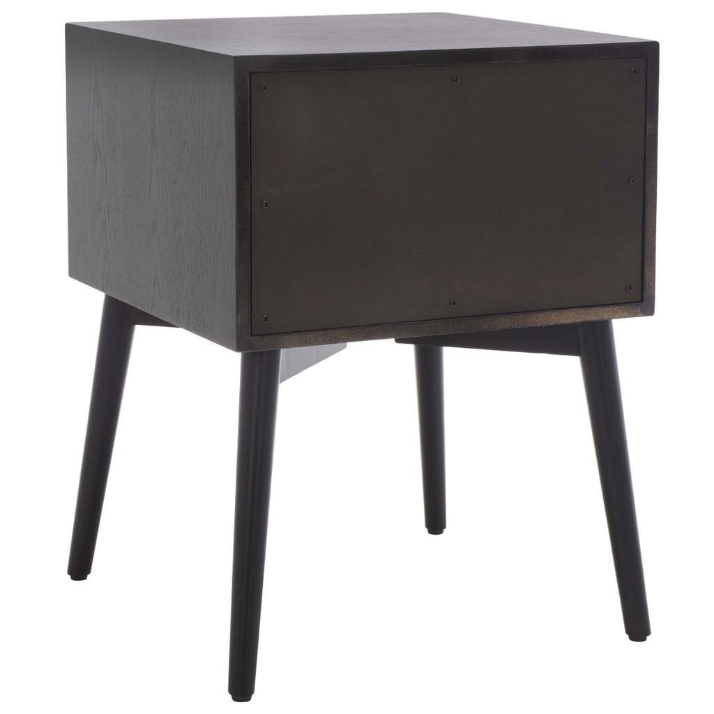 Safavieh Scully 2 Drawer Nightstand - Black / Gold