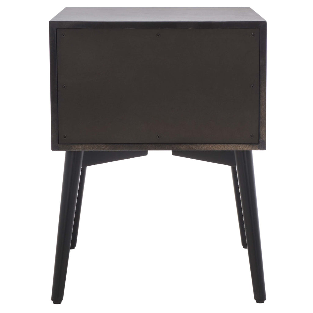 Safavieh Scully 2 Drawer Nightstand - Black / Gold