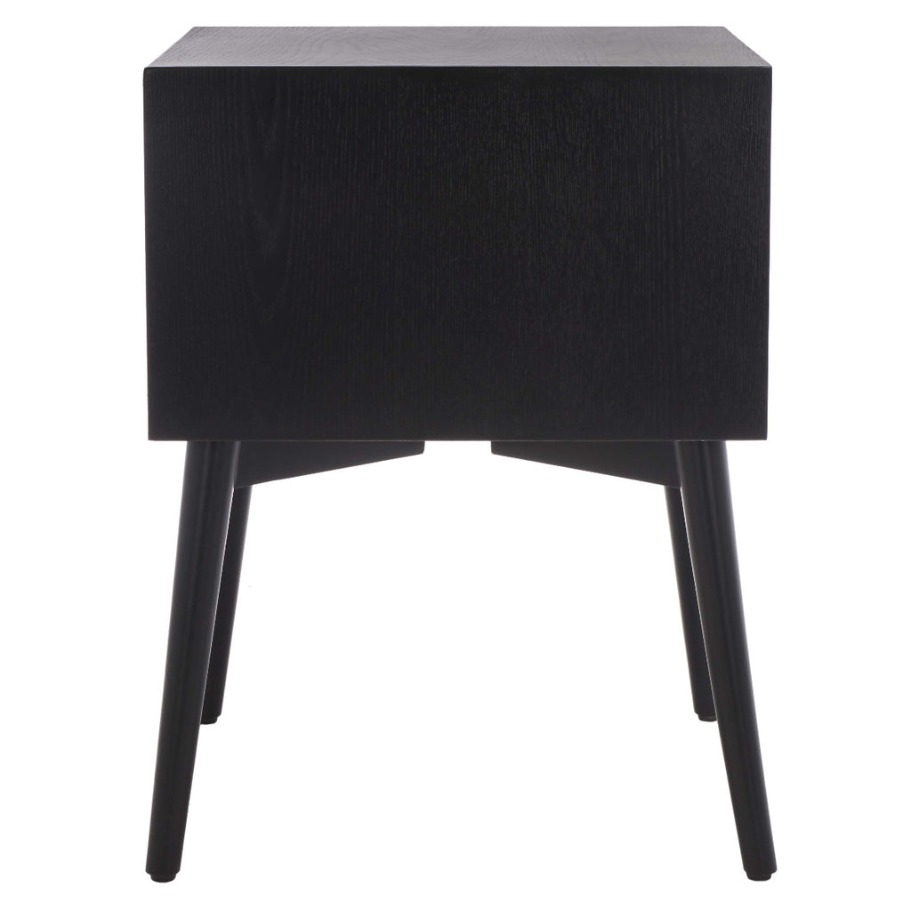 Safavieh Scully 2 Drawer Nightstand - Black / Gold