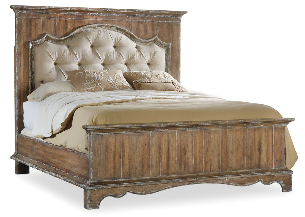 Chatelet California King Upholstered Mantle Panel Bed | Hooker Furniture - 5300-90860