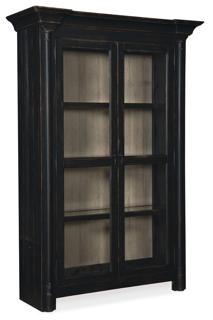 Ciao Bella Display Cabinet- Black | Hooker Furniture - 5805-75906-99