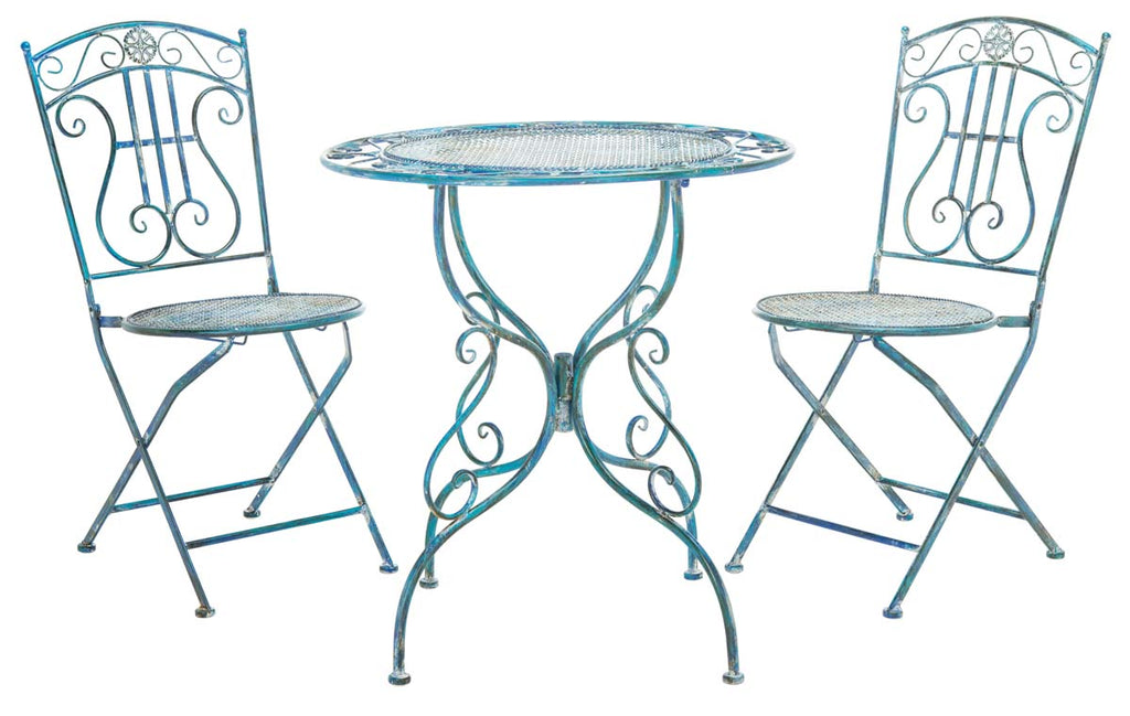 Safavieh Semly 3Pcs Bistro Setting - Antique Blue