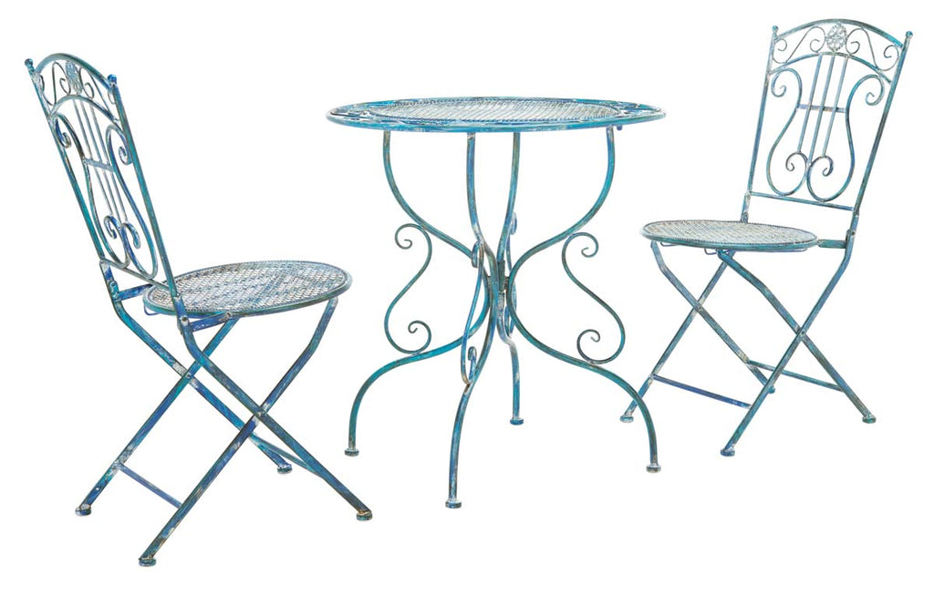 Safavieh Semly 3Pcs Bistro Setting - Antique Blue