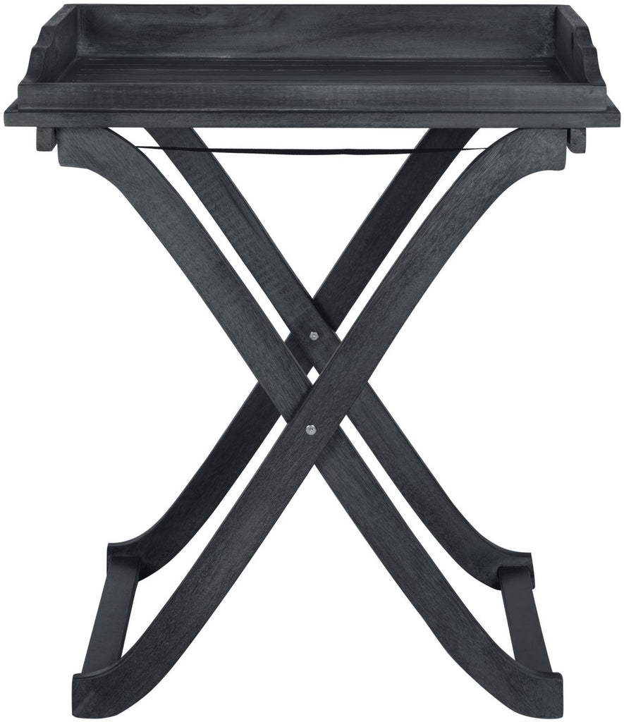 Safavieh Covina Tray Table - Dark Slate Grey