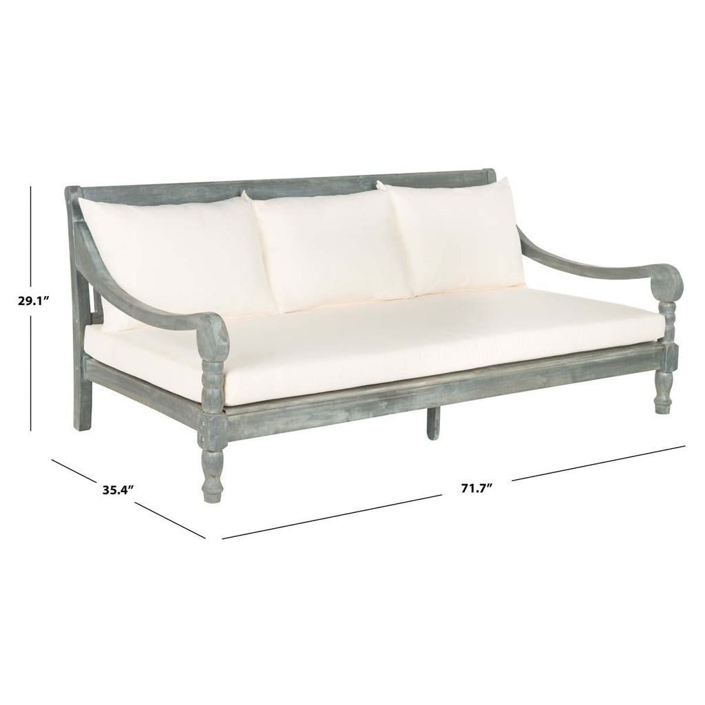 Safavieh Pasadena Day Bed - Ash Grey/ Beige