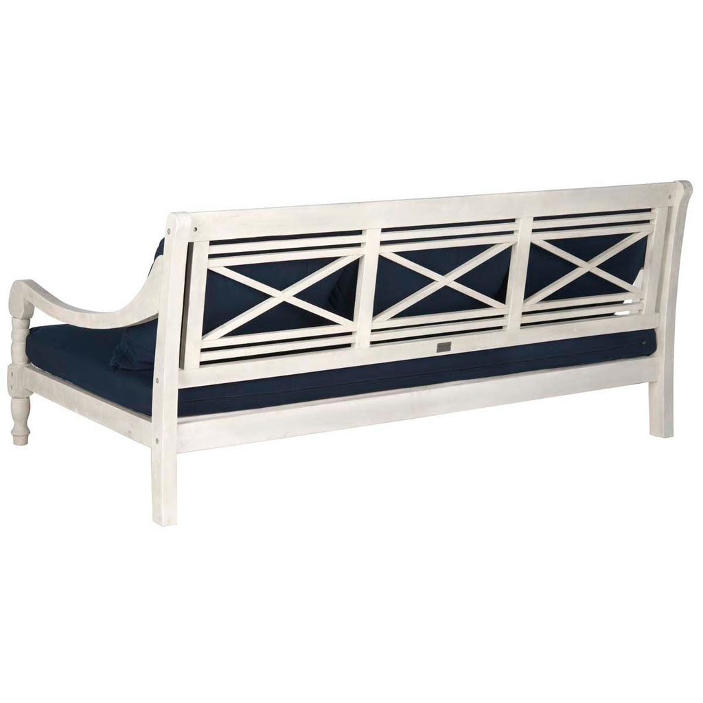 Safavieh Pasadena Day Bed - Antique White/ Navy