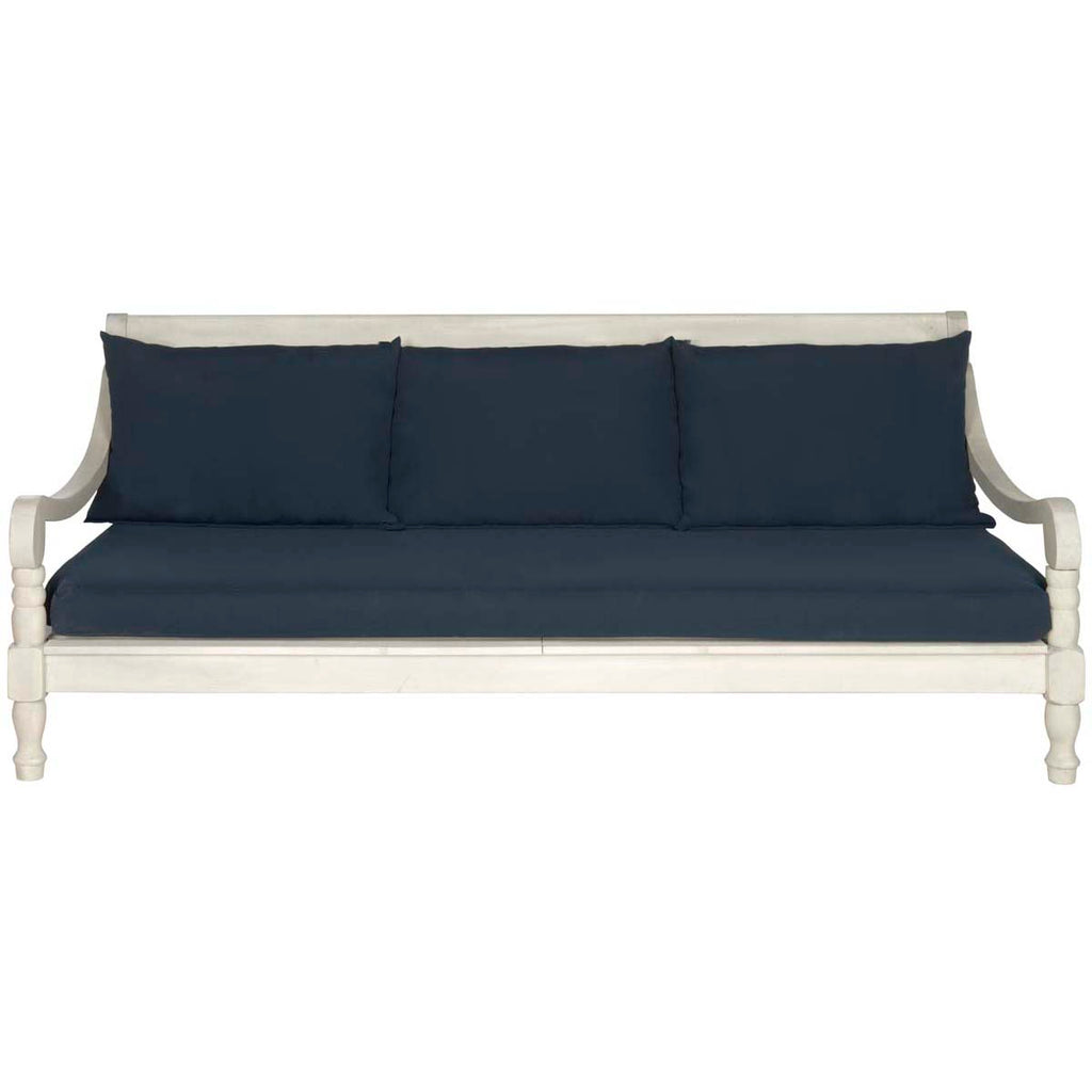 Safavieh Pasadena Day Bed - Antique White/ Navy