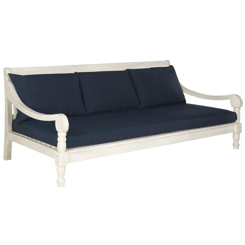 Safavieh Pasadena Day Bed - Antique White/ Navy