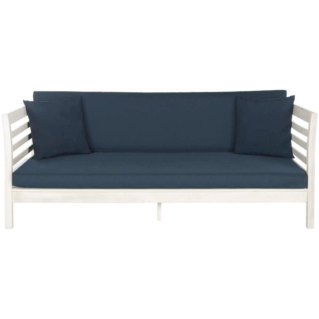 Safavieh Malibu Day Bed - Antique White/ Navy