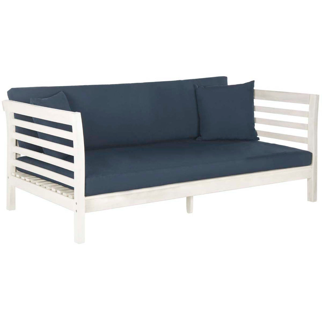 Safavieh Malibu Day Bed - Antique White/ Navy